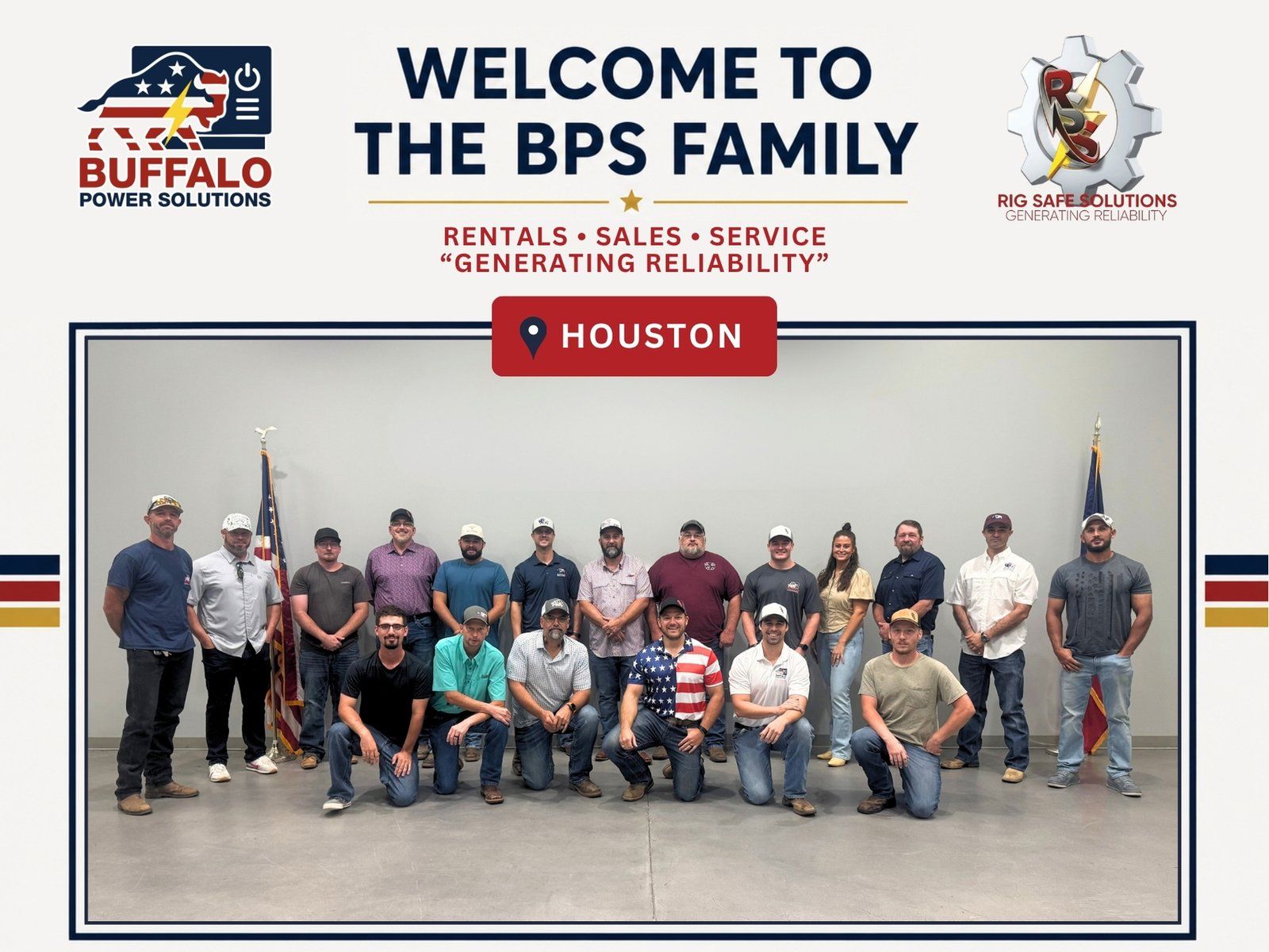 Welcome to the BPS family — the Rig Safe Solutions team at the Magnolia, Texas office serving the Houston market